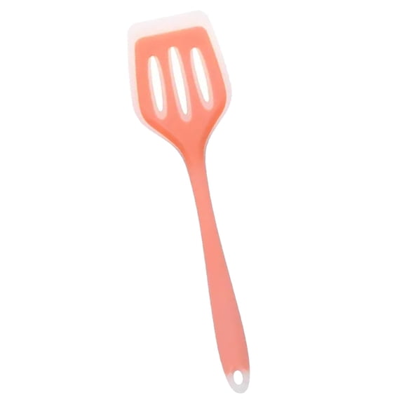 Hearthoom Silicone Solid Turner, Non Stick Slotted Kitchen Spatulas, High Heat Resistant Cooking Utensils, Ideal Cookware for Fish, Eggs,Pancakes,Orange