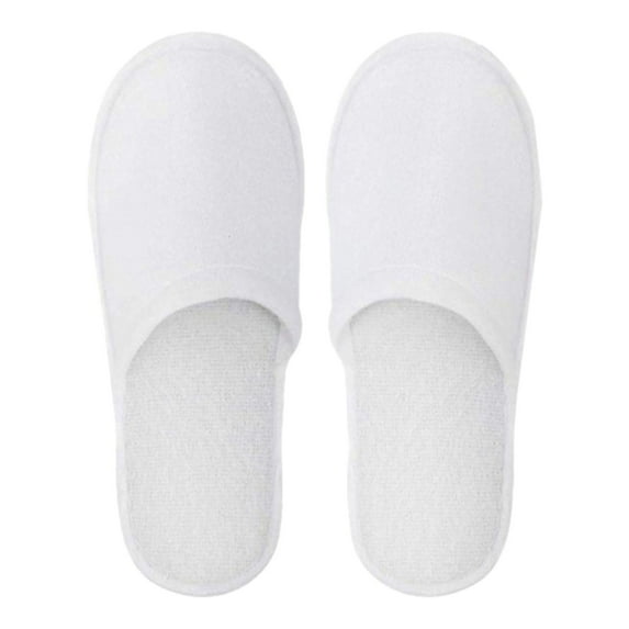 Hearthoom Spa Guest Slippers Travel Footwear Disposable Non Slip Design for Home Hotel Use White Pack Comfortable Wear