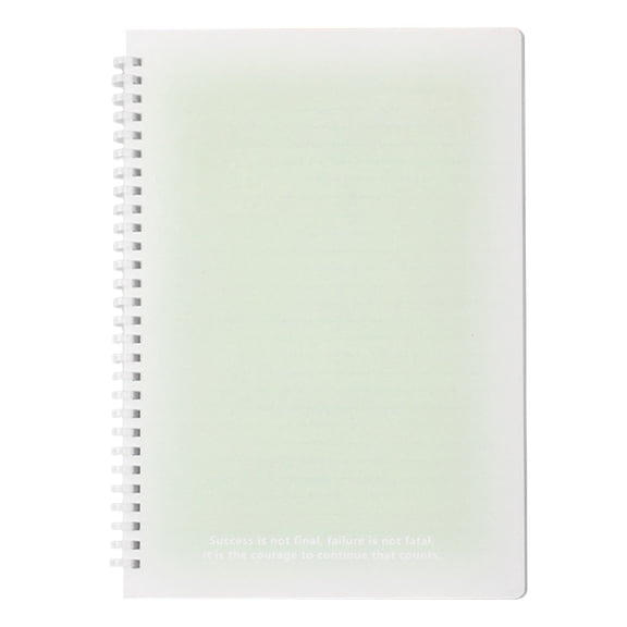 Hearthoom Spiral Notebook College Ruled Notebooks Gradient Pastel Cute Notebooks for School,7"X10" Plastic Cover Lined Journal for Work Business Travel,Green
