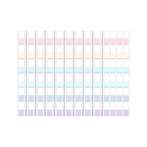Hearthoom Sticky Book Index Tabs,Writable Book Markers Annotating Page Tabs,Transparent Sticky Notes Tabs for Binders,10 Sheet 3 Pack,A