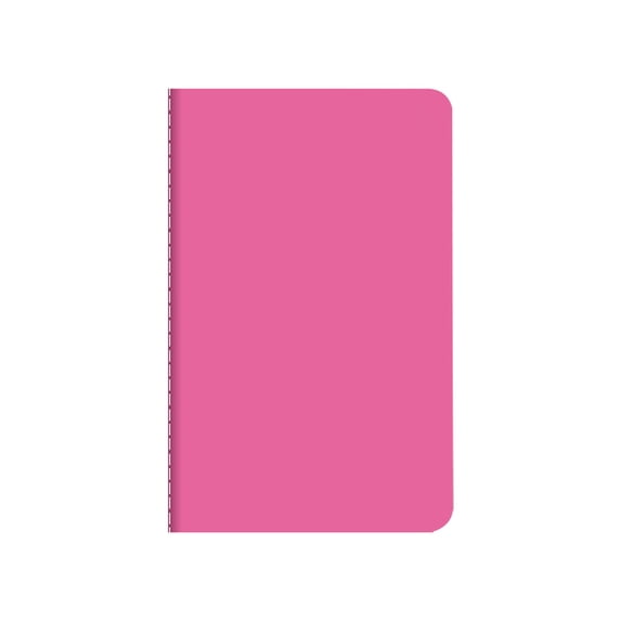 Hearthoom Thickened Softcover Sewed Notebooks, 60 Pages Notebook, 5.5X3.5 Inch, A6 Notebooks for Work, Travel, Business,College Ruled Notebook,Rose Red