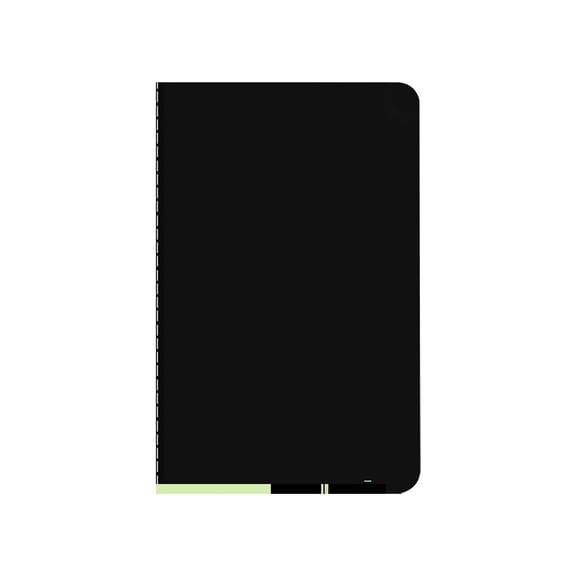 Hearthoom Thickened Softcover Sewed Notebooks, 60 Pages Notebook, 5.5X3.5 Inch, A6 Notebooks for Work, Travel, Business,College Ruled Notebook,Black