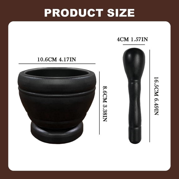 Hearthoom Wood Mortar And Pestle for Garlic Pepper Herb Crusher Kitchen Utensils Birthday Housewarming Gift As Show