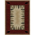 thumbnail image 1 of Hearthside Four Corners Red Rectangle Area Rug - Red - 5 ft. 3 in. x 7 ft. 3 in., 1 of 1