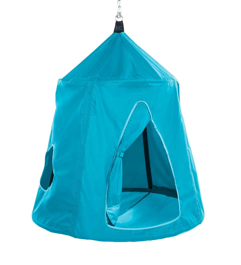 Hearthsong Go! HangOut HugglePod Polyester Hanging Tent with LED Lights ...