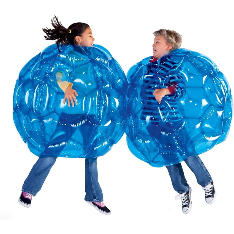 Hearthsong Set of Two 36 Blue Inflatable Buddy Bumper Wearable Balls 