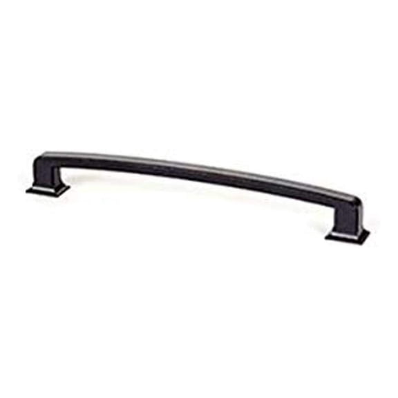 Hearthstone Appliance Handle Pull 12" Center Matte Black - Kitchen Cabinet Pulls & Knobs - Zinc Alloy Hardware for Cabinets & Drawers - Modern Design