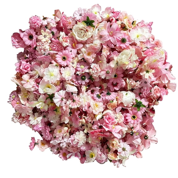 Hearthweave Artificial Pink Flowers Bulk Silk Roses Fake Flowers Heads for Crafts - Diy Home Spring Garden Floral Party Wildflower Garland Hanging Decoration Mini Small Rose Faux Fabric Flowers Heads