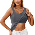 thumbnail image 1 of Hearthz Built In Bra Tank Tops for Women Loose Tank Tops for Women Sleeveless Spaghetti Strap Fitness Yoga Workout Running Camisole, 1 of 7