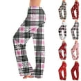 thumbnail image 1 of Hearthz Christmas Pajama Pants for Women Winter Wide Leg Pj Bottoms for Women Fall Drawstring Womens Lounge Pants, 1 of 7