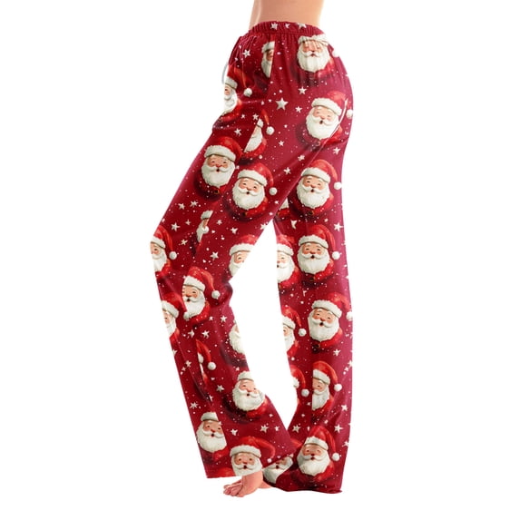 Hearthz Christmas Pajamas Pants for Women Winter Soft Elastic Waist Pijama Pants Warm Cozy Xmas Pj Bottoms Lounge Pants Pajama Pants