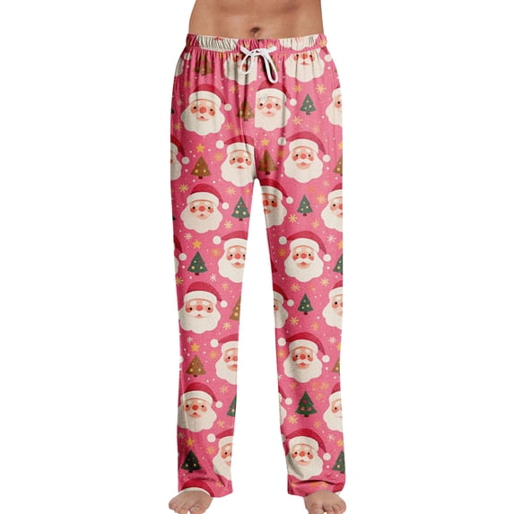 Hearthz Christmas Pj Pants Winter Soft Elastic Waist Pajama Pants Warm Cozy Xmas Pj Bottoms Lounge Pants Pajama Pants