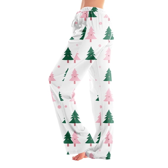 Hearthz Christmas Pj Pants Women Winter Soft Elastic Waist Pijama Pants Warm Cozy Xmas Pj Bottoms Lounge Pants Pajama Pants