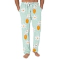 thumbnail image 1 of Hearthz Easter Pajama Pants Men Cute Rabbit Bunny Men's Lounge Pants Drawstring Straight Leg Sleep Bottoms with Pocket, 1 of 4