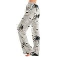 thumbnail image 1 of Hearthz Halloween Flannel Pajama Pants Women Plush Fuzzy Pajama Pants for Women Plaid Warm Cozy Pj Bottoms Lounge Pants Flannel Pants for Women, 1 of 7