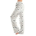 thumbnail image 1 of Hearthz Halloween Flannel Pajama Pants Women Plush Fuzzy Women Plaid Pajama Pants Warm Cozy Pj Bottoms Lounge Pants Womens Flannel Pajama Pants, 1 of 7