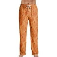 thumbnail image 1 of Hearthz Halloween Mens Flannel Pajama Pants Plush Fuzzy Men's Fleece Lounge Pants Warm Cozy Pj Bottoms Lounge Pants Holiday Pajama Pants, 1 of 4