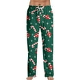 thumbnail image 1 of Hearthz Men Christmas Pajama Pants Drawstring Elastic Waist Mens Lounge Pants Funny Print Wide Leg Pj Bottoms for Men, 1 of 5
