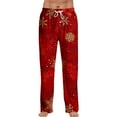 thumbnail image 1 of Hearthz Mens Christmas Pajamas Pants Drawstring Elastic Waist Men’s Lounge Pants Funny Print Wide Leg Men's Pajama Bottoms, 1 of 5