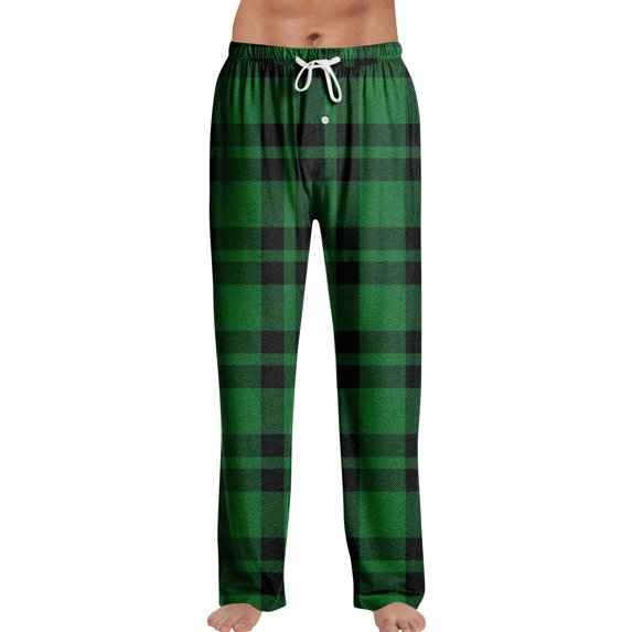 Hearthz Mens Christmas Pajamas Pants Winter Soft Elastic Waist Men Pajama Pants Warm Cozy Xmas Pj Bottoms Lounge Pants Pajama Pants