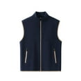 thumbnail image 1 of Hearthz Puffer Vest Men Fleece Sleeveless Stand Collar Mens Jacket Full Zipper Winter Warm Men Vests Outerwear with Pocket, 1 of 4