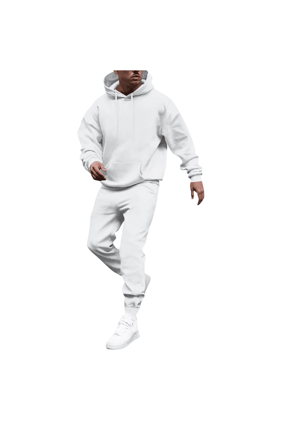 Sweatsuits for Men 2 Piece Lounge Hoodie Sweatsuit Sets 2025 Casual Winter Mens Sweatsuits Sets