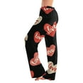 thumbnail image 1 of Hearthz Valentines Day Pajama Pants Women Heart Print Pajama Pants Women Baggy Drawstring Straight Leg Sleep Pants Women, 1 of 4