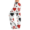 thumbnail image 1 of Hearthz Valentines Pajama Pants Heart Print Women's Sleep Pants Spring Drawstring Straight Leg Lounge Pants Women, 1 of 6