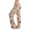 thumbnail image 1 of Hearthz Valentines Pajamas for Women Pants Love Heart Graphic Pajama Pants Womens Drawstring Wide Leg Holidays Sleep Pants Women, 1 of 7