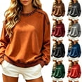 thumbnail image 1 of Hearthz Vintage Oversized Sweatshirt for Women Graphic Raglan Long Sleeve Drop Shoulder Crew Neck Sweatshirts Women Fall Winter Womens Pullover Sweatshirt, 1 of 8