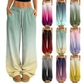 thumbnail image 1 of Hearthz Women Pajama Pant Drawstring Wide Leg Gradient Lightweight Lounge Pants Women Baggy Soft Comfy Lightweight Women's Sleep Pants, 1 of 7