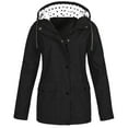 thumbnail image 1 of Hearthz Womens Lined Rain Jackets Waterproof with Hood Long Zip Up Lightweight Wind Breaker Womens Coats and Jackets Coat for Women with Pockets, 1 of 3