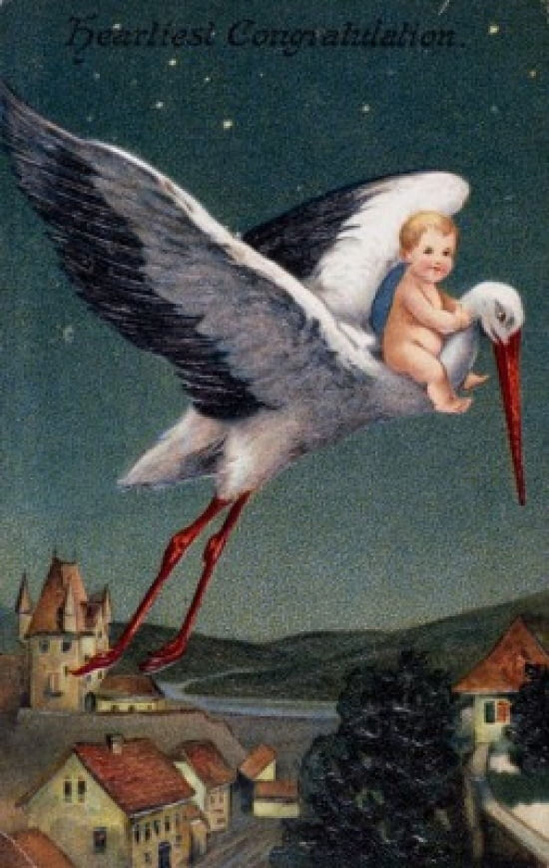 Heartiest Congratulations Nostalgia Cards Canvas Art - (24 x 36)