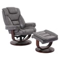 thumbnail image 1 of Heartland Furniture Gray Swivel Recliner Chair With Ottoman, Chair and Ottoman Set of 2-pcs, 1 of 4