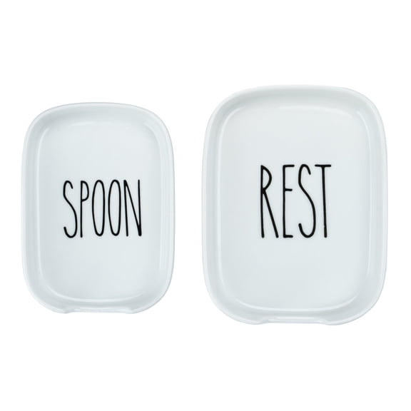 Heartland Home Porcelain Nesting Spoon Rest 2pc Set - Spoon/Rest