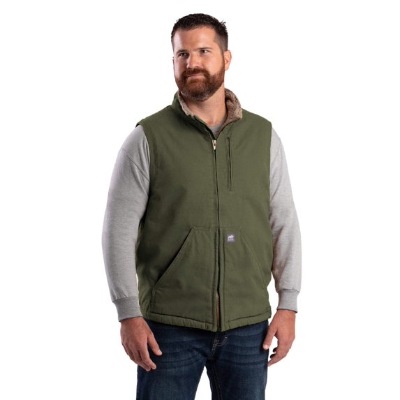 Heartland Sherpa-Lined Washed Duck Vest