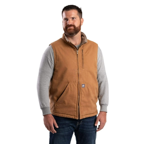 Heartland Sherpa-Lined Washed Duck Vest