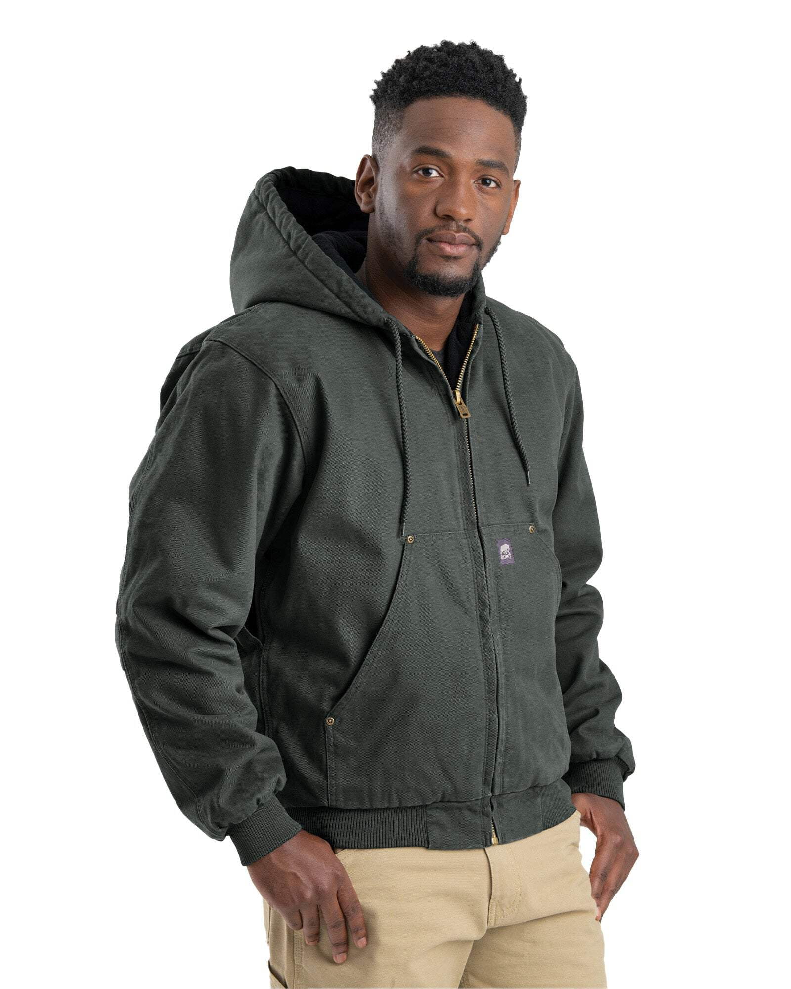 Heartland Washed Duck Hooded Work Jacket - Walmart.com