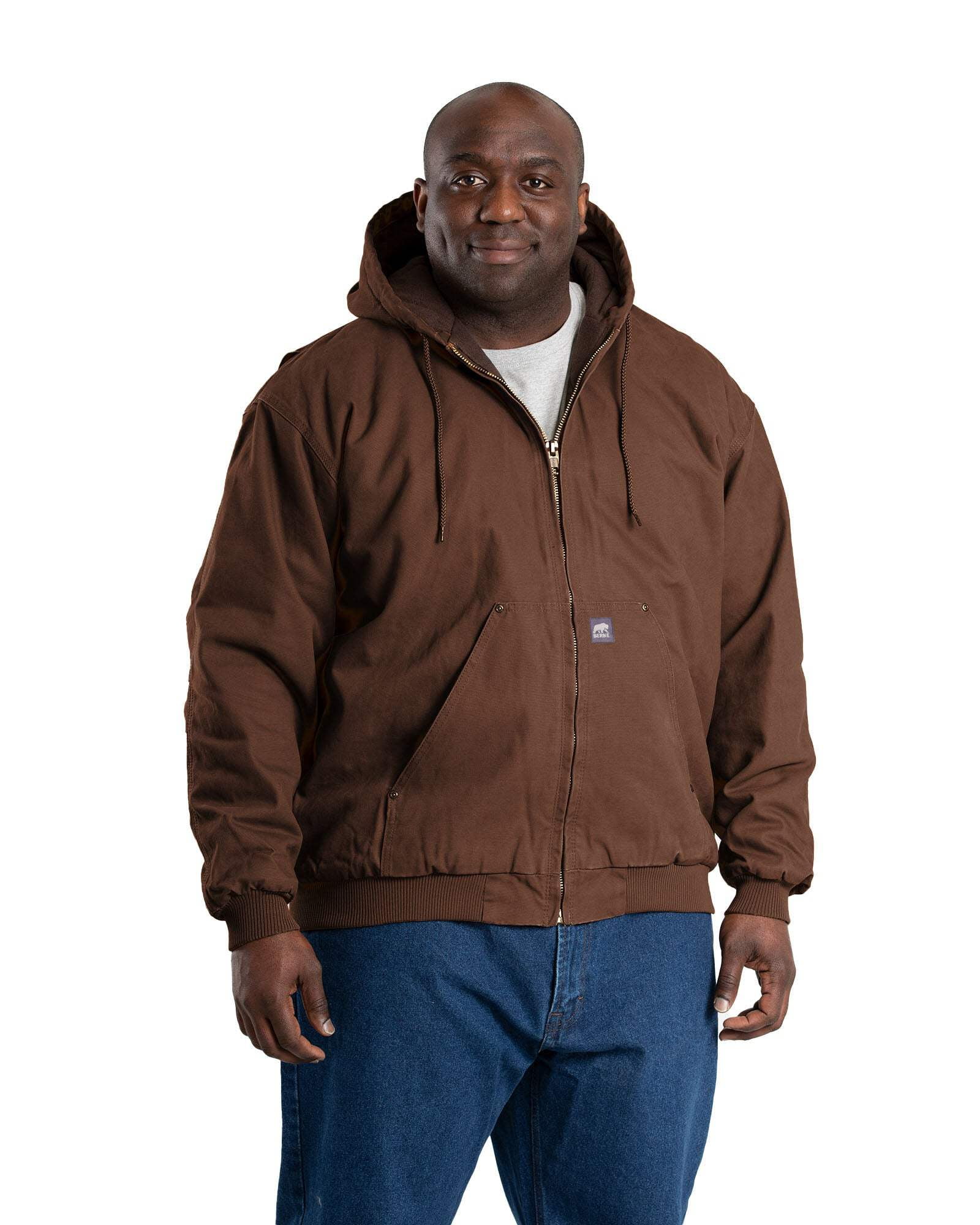 Heartland Washed Duck Hooded Work Jacket - Walmart.com
