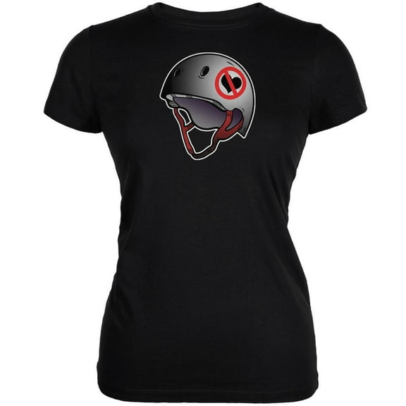 Heartless Roller Derby Helmet Black Juniors Soft T-Shirt - Small