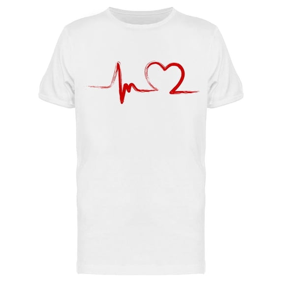 Heartline Design T-Shirt Men -Image by Shutterstock, Male Small