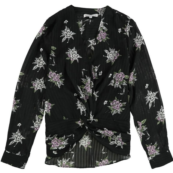 Heartloom Womens Camille Pullover Blouse, Black, X-Large