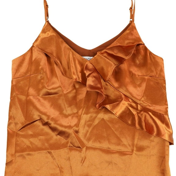 Heartloom Womens Satin Cami Tank Top, Orange, X-Large