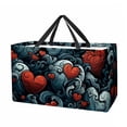 thumbnail image 1 of Hearts Battle Large Capacity Reusable Foldable Oxford Cloth Grocery Baskets - Multipurpose Storage Basket and Decorative Box, 1 of 7