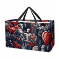 thumbnail image 1 of Hearts Battle Large Capacity Reusable Foldable Oxford Cloth Storage Bin - Decorative Box, Collapsible Bucket, and Convenient Storage Basket, 1 of 7
