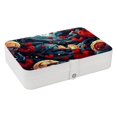 thumbnail image 1 of Hearts Battle Portable PU Leather Jewelry Box with Removable Compartment, Necklace Holder, Storage Box, and Jewelry Organizer, 1 of 6