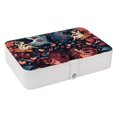 thumbnail image 1 of Hearts Battle Portable PU Leather Jewelry Box with Removable Compartment, Necklace Holder, Storage Box, and Jewelry Organizer, 1 of 6
