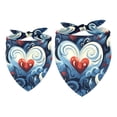 thumbnail image 1 of Hearts Battle Set of 2 Translucent Light and Breathable Chiffon Yarn Cat Scarves - 40.6x40.6x58/16x16x22.8in, 53.3x53.3x76.2/20.9x20.9x30 in, 1 of 5
