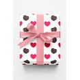 thumbnail image 1 of London Penny Premium Wrapping Paper - Hearts Choco, 1 of 4