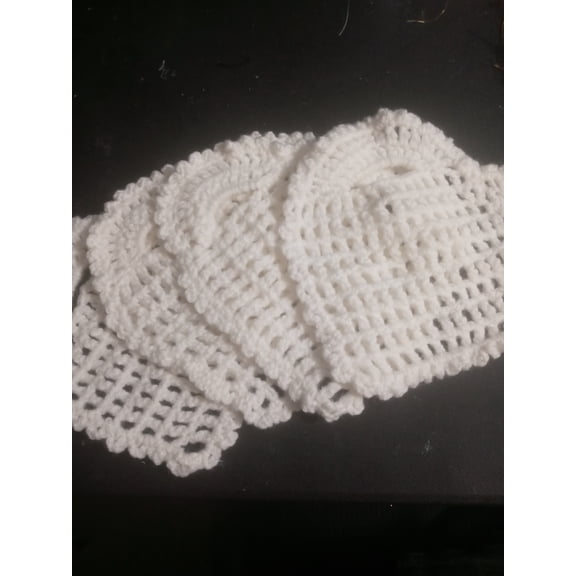 Hearts Crochet Coasters, Handmade, Coffee, Cute, Cotten